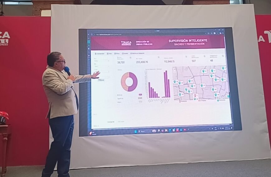 Ricardo Moreno presenta avances en infraestructura y autosuficiencia hídrica.