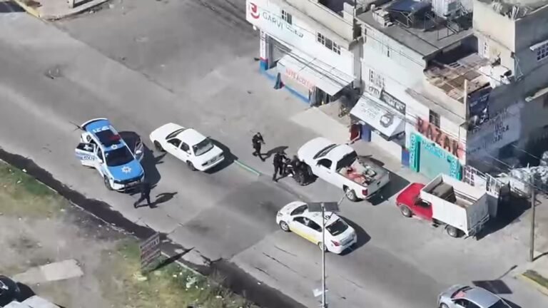 Los siguieron con drones y así capturaron a 6 implicados en un delito grave en #Metepec. Video