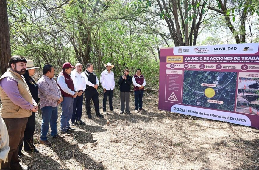 Arrancan obras de emergencia en la carretera Valle de Bravo–Santo Tomás de los Plátanos