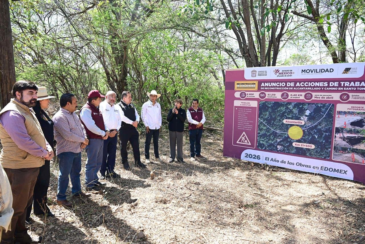 Arrancan obras de emergencia en la carretera Valle de Bravo–Santo Tomás de los Plátanos