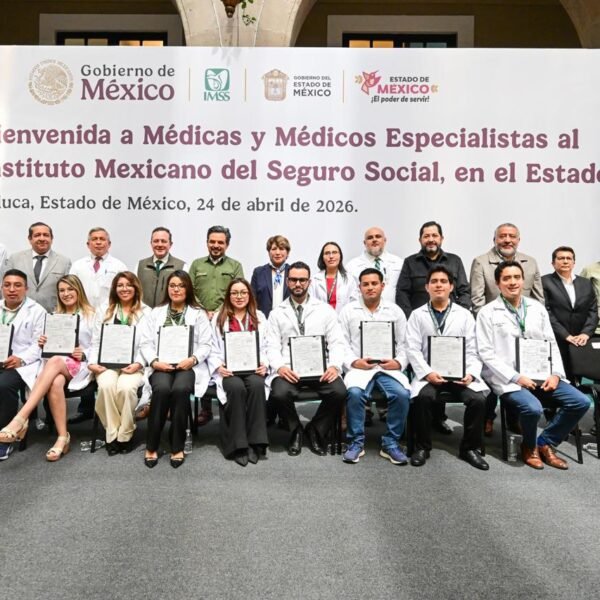Estado de México da la bienvenida a más de mil especialistas del IMSS y refuerza estrategia de salud