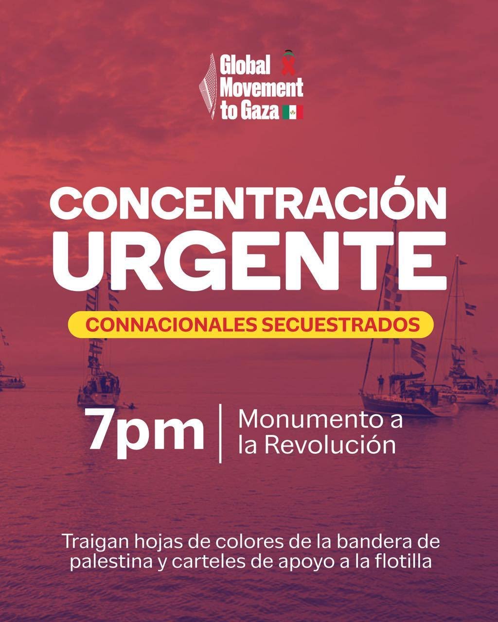 Régimen de Israel secuestra a 3 mexicanas en flotilla humanitaria. Convocan a movilización urgente en la CDMX