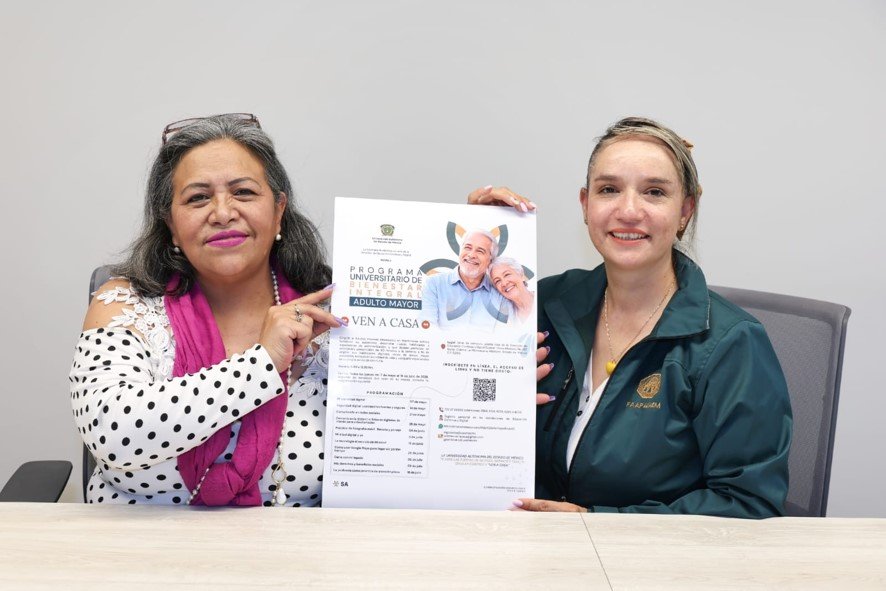 UAEMéx lanza “Ven a Casa”: un programa gratuito para el bienestar de los adultos mayores ante el envejecimiento poblacional