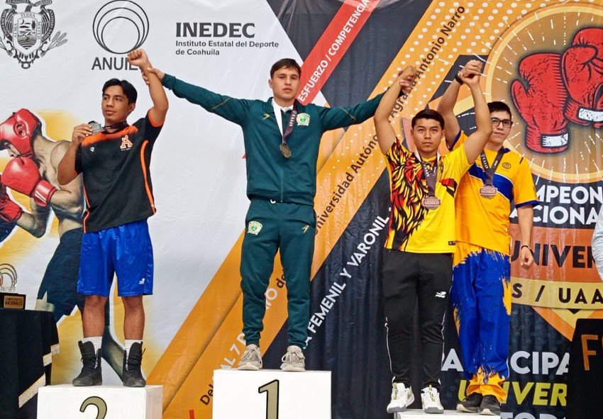 Boxeo universitario de la UAEMéx brilla en los ANUIES 2026: 15 medallas en una jornada histórica