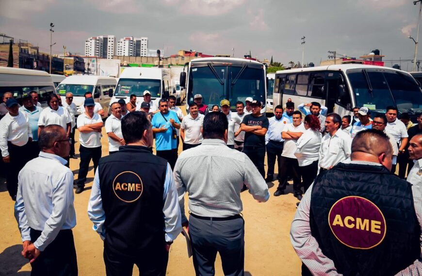 ACME e ITEM anuncian alianza con transportistas de Huixquilucan