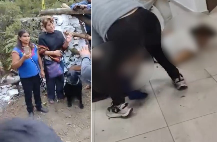 Crónica de un linchamiento en #Temoaya; dos mujeres golpeadas salvajemente por bañar a su perrito en manantial