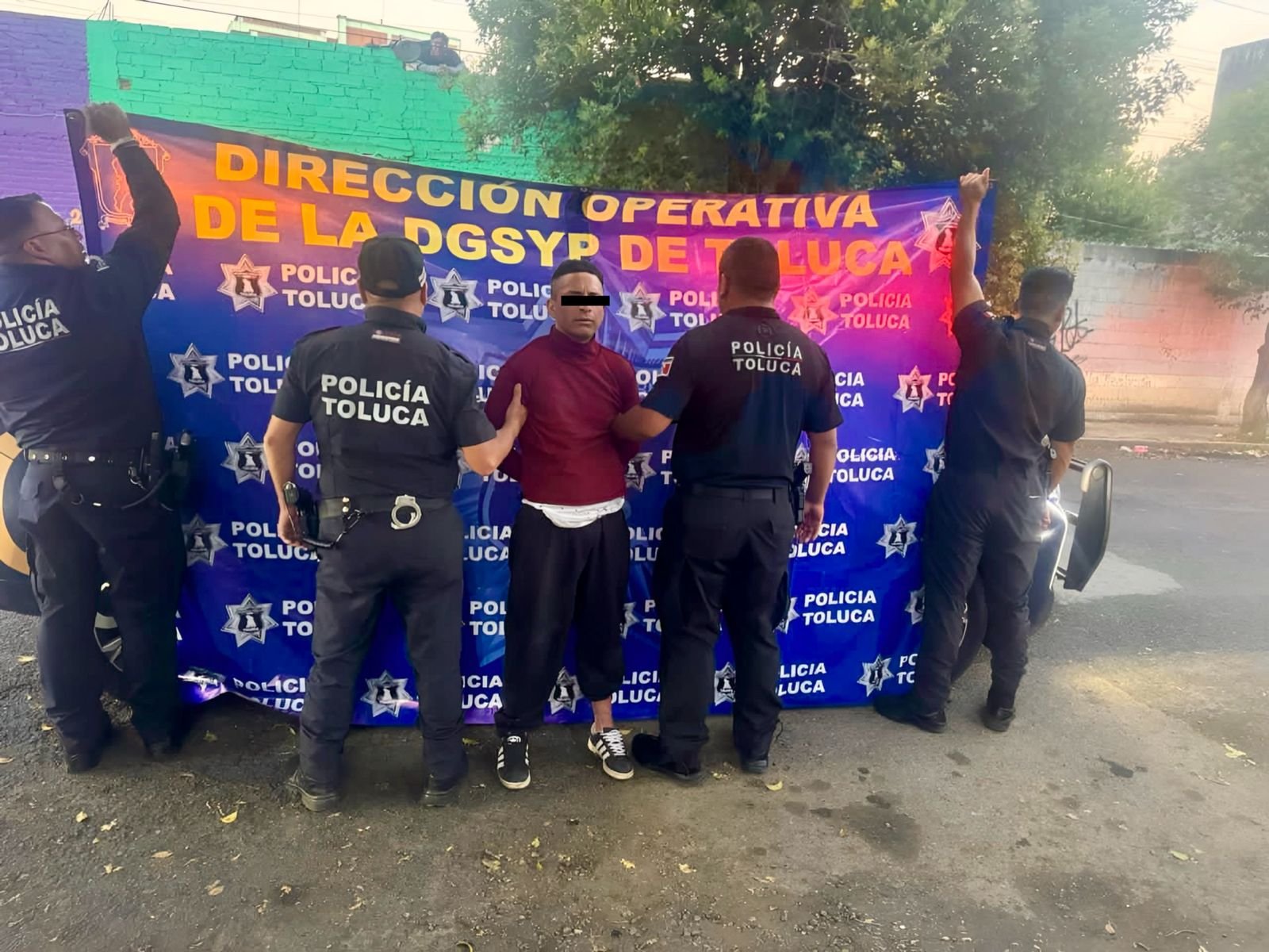 Capturan a motorratón que intentó asaltar a repartidor en #Toluca