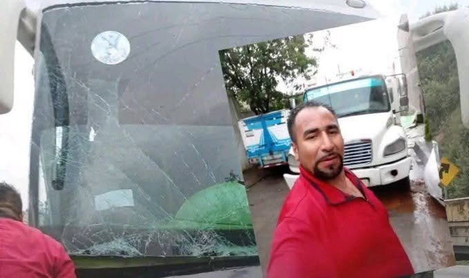 Héroe al volante: Camión de carga detiene un autobús sin frenos en la Toluca-Naucalpan. Video