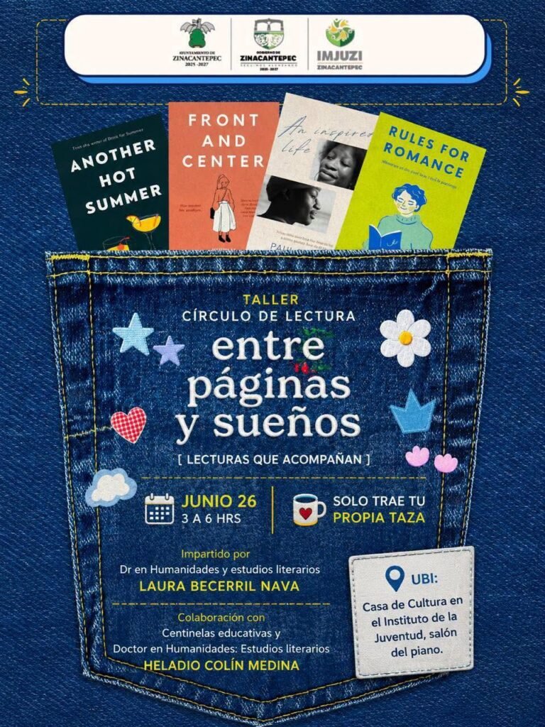 #Zinacantepec invita a participar en círculo de lectura para dialogar y compartir experiencias