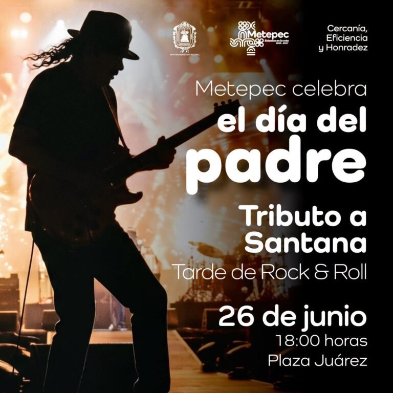 Tributo a Carlos Santana en #Metepec por Día del Padre