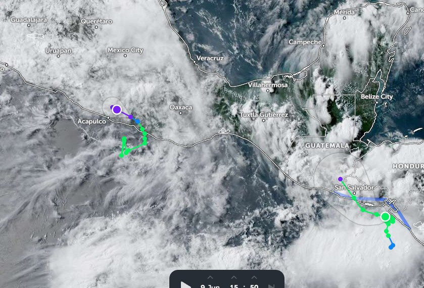 Boris se debilita, pero mantiene riesgo de lluvias e inundaciones; Cristina incrementa la vigilancia en el sureste