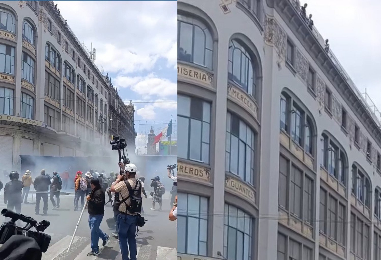 Quiénes lanzaron los proyectiles que causaron graves heridas a maestros de la CNTE ¿Desde Palacio de Hierro?