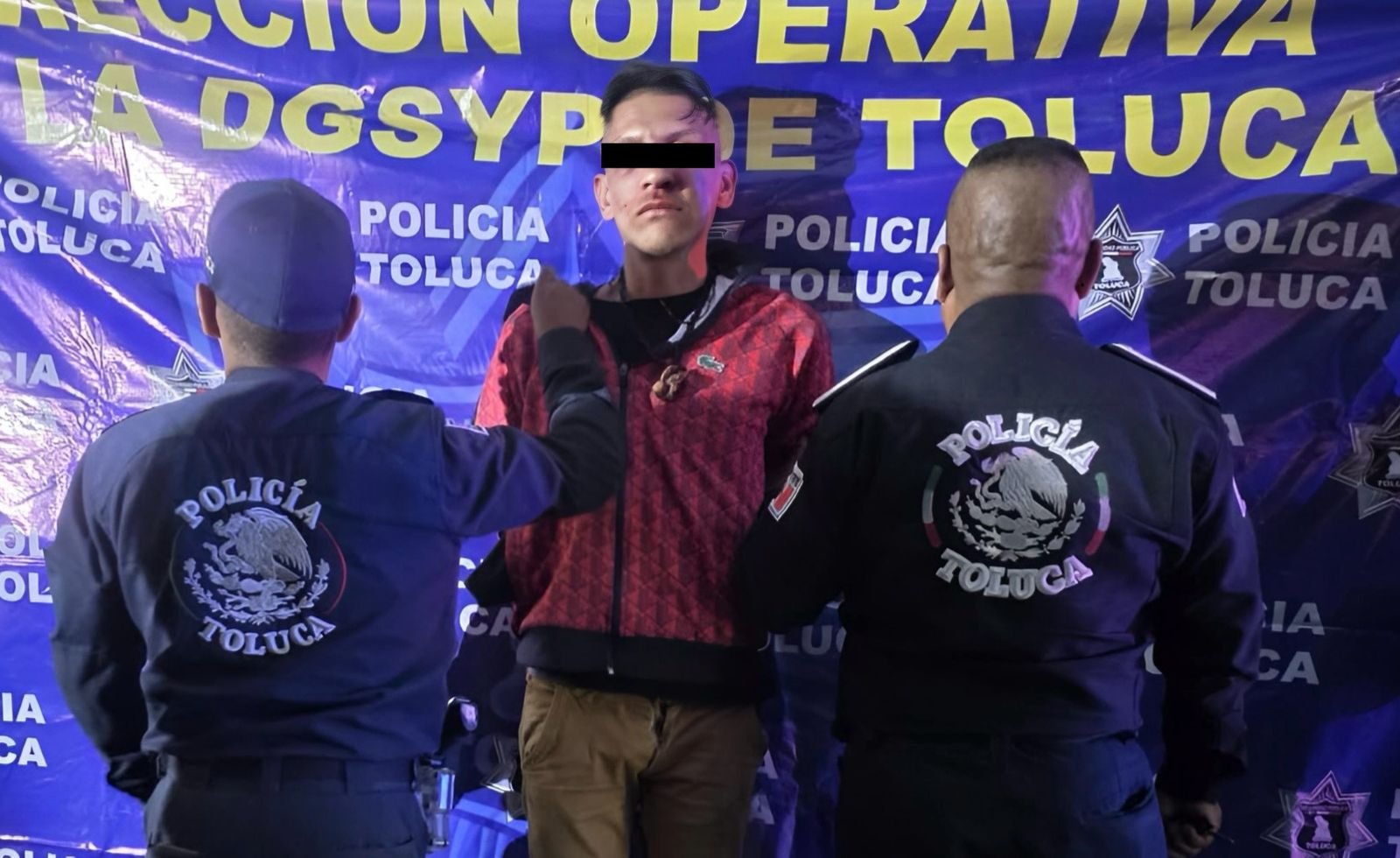 Detienen a presunto asaltante de transporte público en Paseo Tollocan