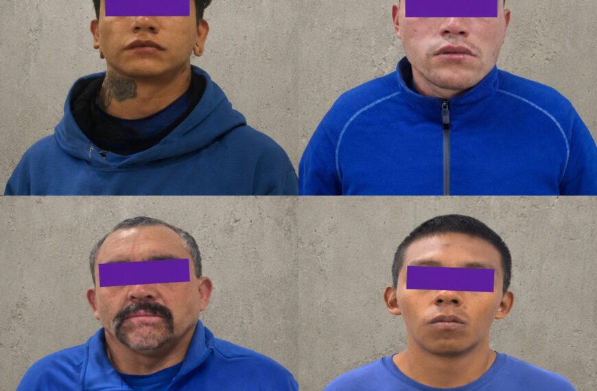 Fiscalía Mexiquense captura a 4 sujetos del CJNG; investigados por narcomanta con cabeza humana
