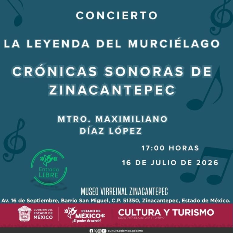 Concierto gratuito llevará la historia y la música de #Zinacantepec al Museo Virreinal