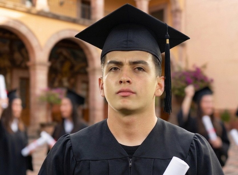 Días después del Mundial, Gilberto Mora se gradúa de la preparatoria en Tijuana
