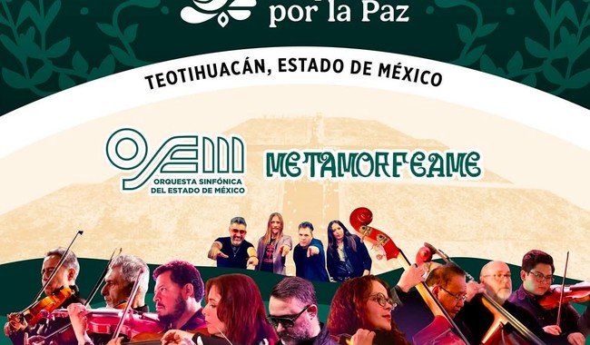 OSEM y Metamorfeame ofrecerán concierto gratuito en Teotihuacán este fin de semana