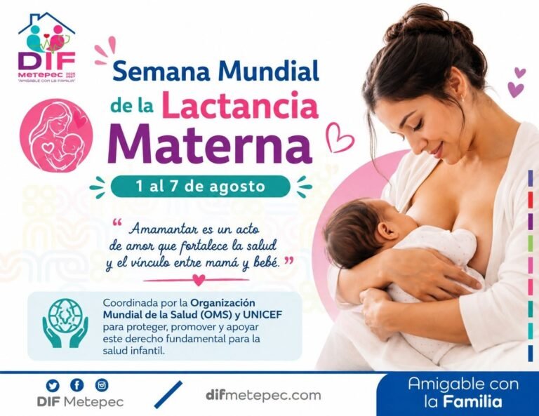 DIF Metepec se suma a la Semana Mundial de la Lactancia Materna