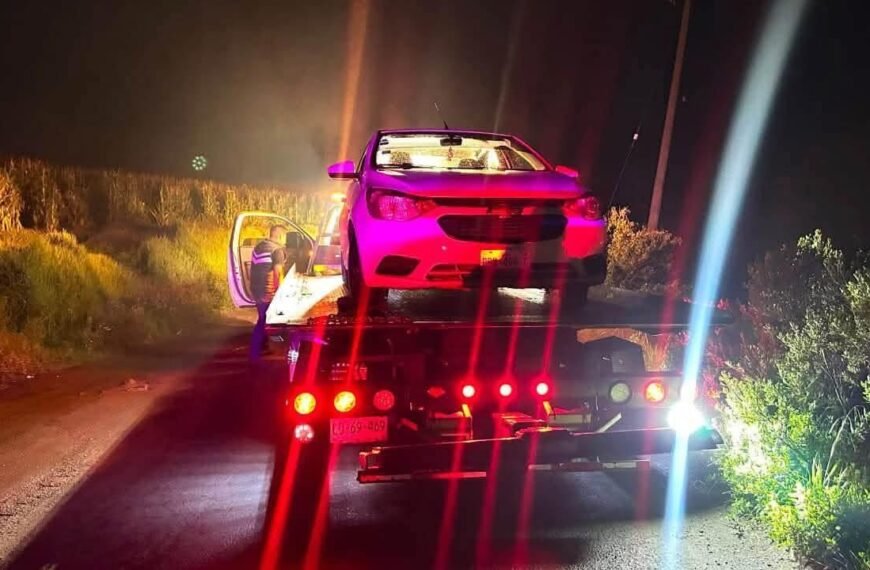 GPS permite recuperar vehículo de DiDi robado en Zinacantepec; capturan a dos implicados