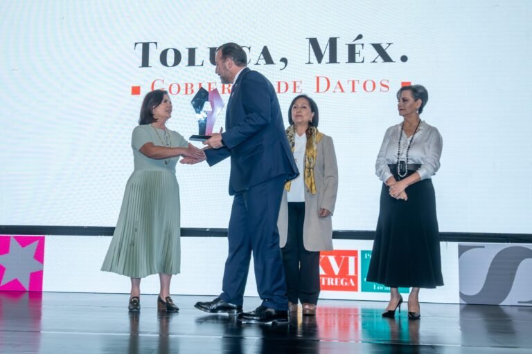 Toluca recibe reconocimiento por modelo de gobierno basado en datos