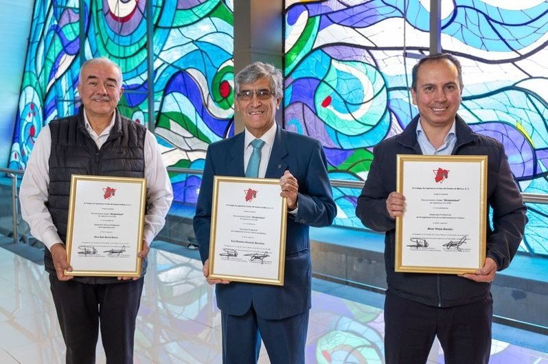 Reconocimiento Estatal Nezahualcóyotl 2026: tres ingenieros civiles egresados de la UAEMéx son distinguidos por su trayectoria y contribución al desarrollo de la disciplina