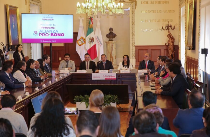 Promueve Poder Judicial del Edoméx Alianza Pro Bono