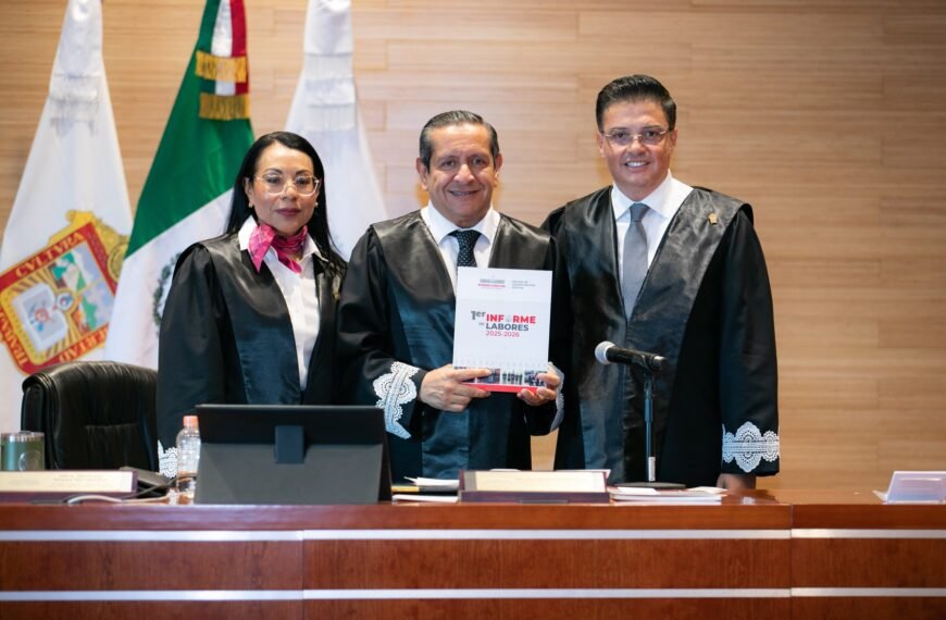 Entregan informes de labores del Tribunal de Disciplina y Órgano de Administración Judicial