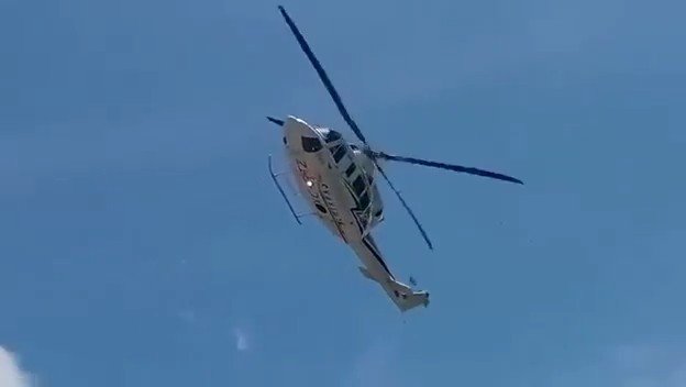 Helicóptero de gobernador de Chiapas casi choca con cables de alta tensión