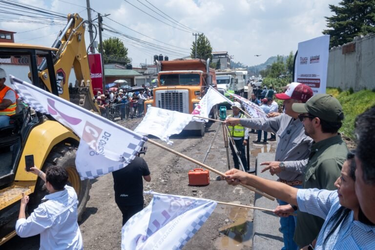 Inicia 2a etapa de rehabilitación de Camino al Tejocote en Toluca