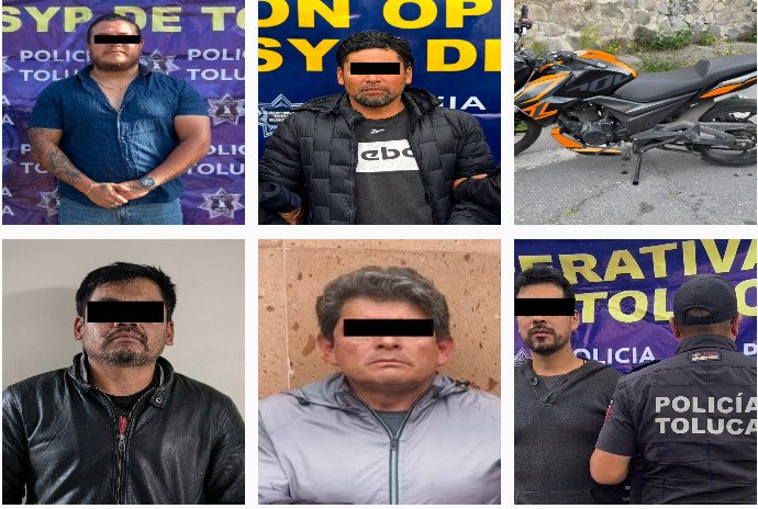 Recuperan cinco vehículos robados en #Toluca