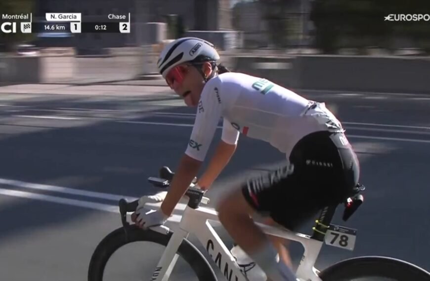 Joven mexicana Nabyenka García sorprende en el Mundial de Ciclismo 2026