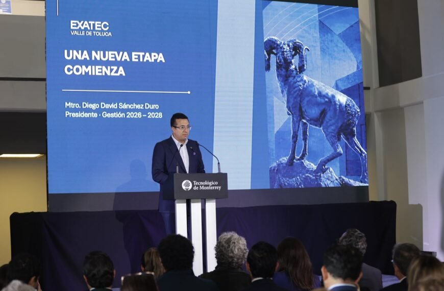 Diego Duro asume la presidencia de la Asociación EXATEC Valle de Toluca para el periodo 2026-2028