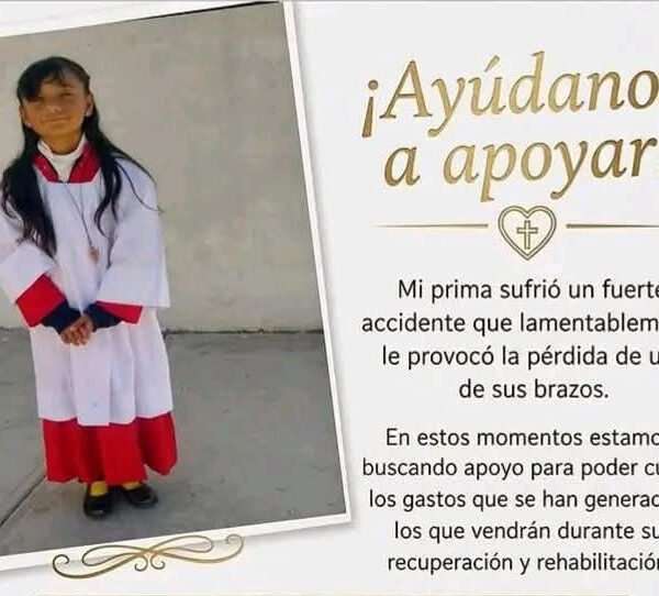 Estrellita, perdió un brazo tras explosión de pirotecnia en Cuautitlán Izcalli; su familia pide ayuda