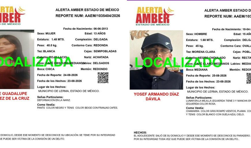 Localizados con vida adolescentes de Lerma por quienes cerraron la México-Toluca