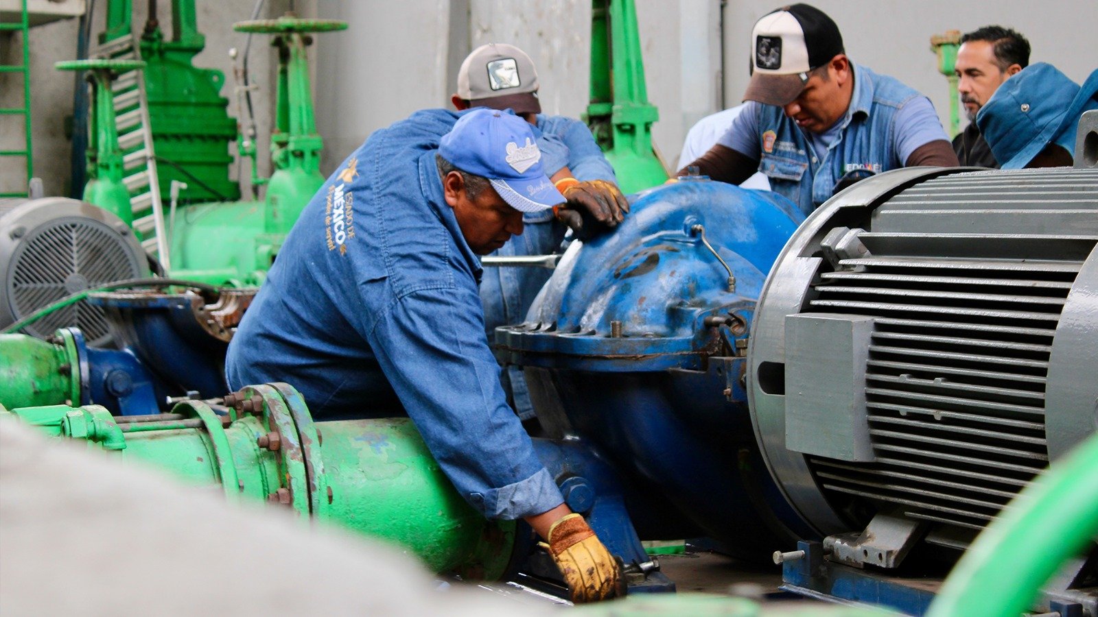 CAEM recupera 35% del suministro de agua en Toluca tras reparar fuga en equipos de bombeo
