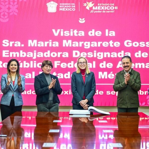 Gobernadora Delfina Gómez y embajadora de Alemania analizan nuevas oportunidades de inversión en Edomex