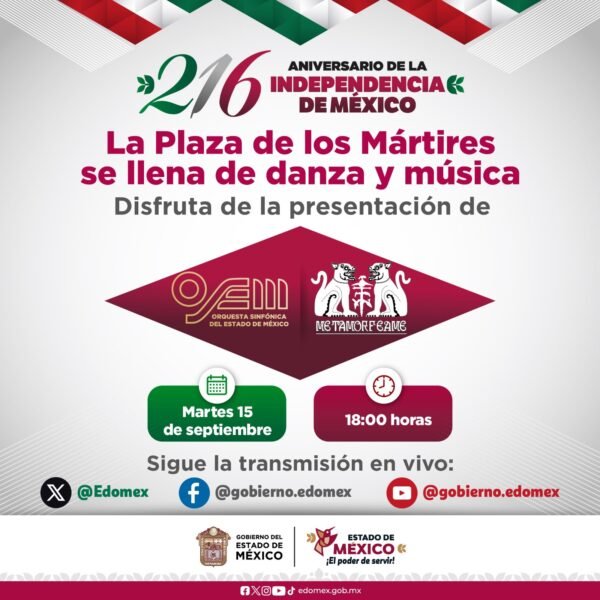 Toluca tendrá música, drones y fuegos artificiales durante el Grito de Independencia
