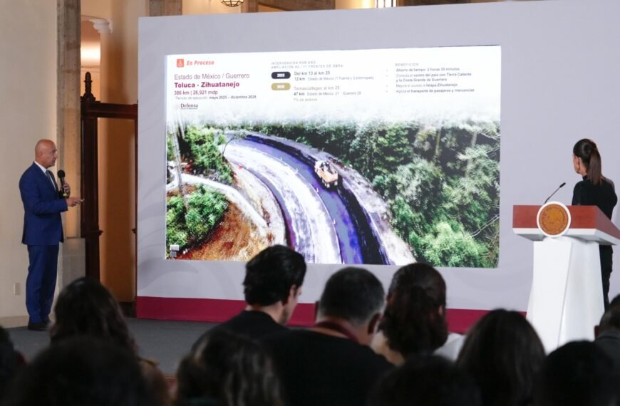 Modernización de la Toluca-Zihuatanejo lleva el 7%; este año se completarán 21 kilómetros