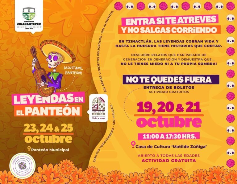 Zinacantepec invita a conocer historias de terror con “Leyendas en el Panteón”
