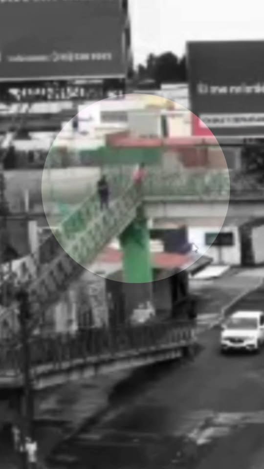 Policías de Metepec evitan que mujer se arroje desde un puente. Video