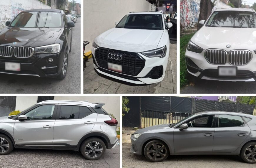 ÚLTIMA HORA: Capturan a 3 implicados en robo de vehículos en residencial de Coacalco. Se llevaron 7 autos en 15 minutos.