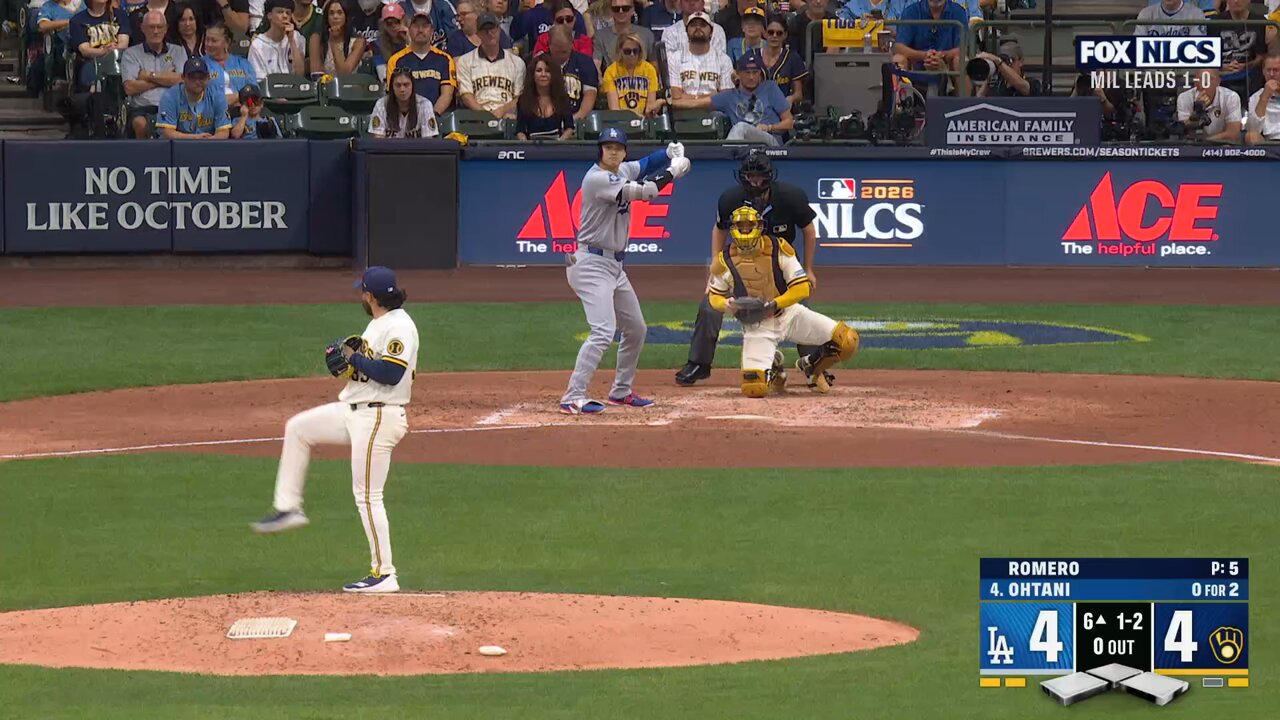 ÚLTIMA HORA: Con triunfo del mexicano JoJo Romero, Cerveceros se ponen 2-0 sobre Dodgers en la final de la Liga Nacional. Video