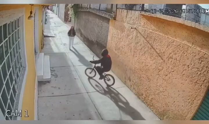 Así asaltaron a una estudiante en plena luz del día; piden ayuda para identificarlo. Video
