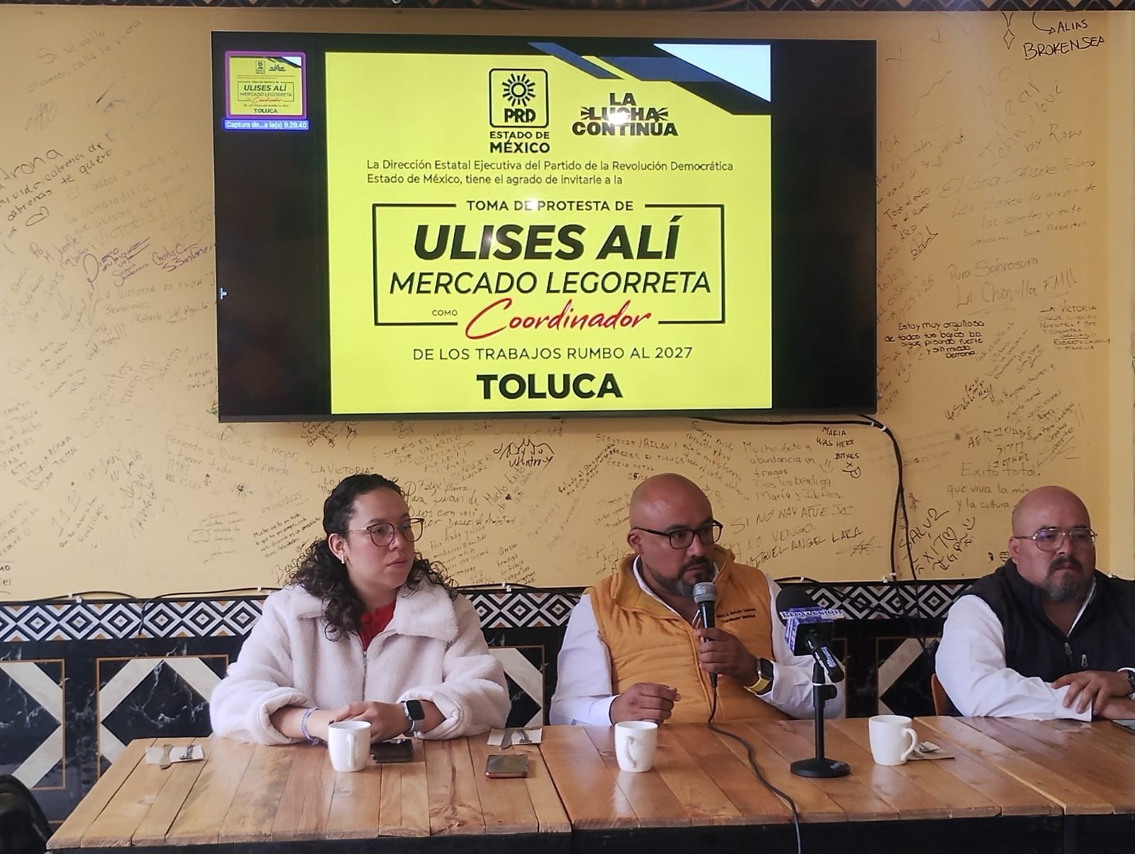 Regresarle la política a la sociedad, es el trabajo que se hace en el PRD Estado de México: Ulises Mercado