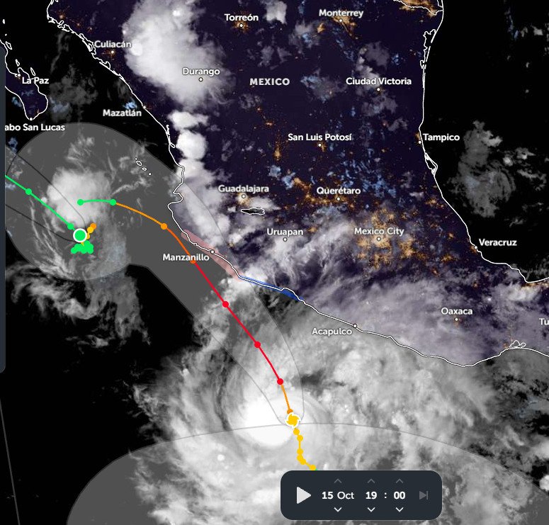 Huracán Trudy amenaza las costas de México; podría alcanzar categoría 4 este fin de semana