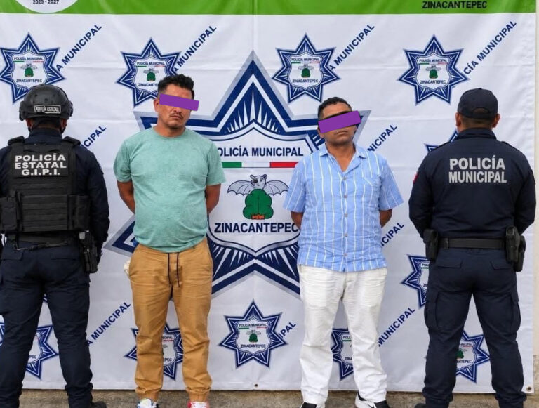 Capturan a dos extorsionadores sobre la López Mateos en #Zinacantepec
